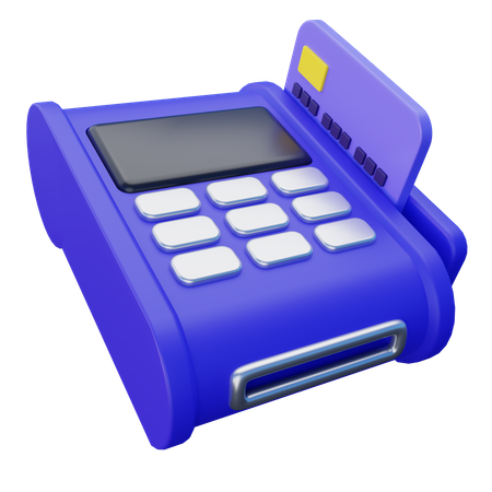 Card Swipe Machine  3D Icon