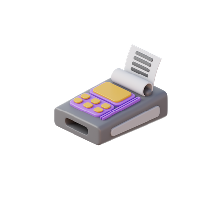 Card Swipe Machine  3D Icon