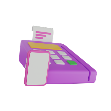 Card Swipe Machine 3D Icon