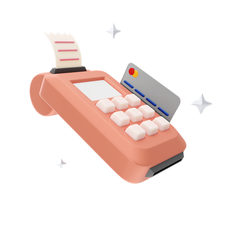 Card Swipe Machine  3D Icon