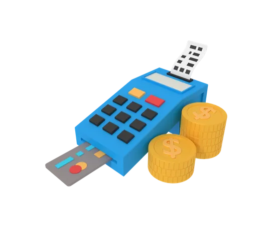 Card terminal  3D Icon