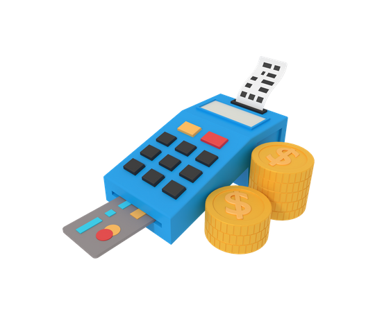 Card terminal  3D Icon