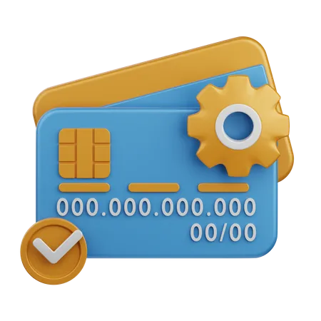 Card Transaction Process  3D Icon