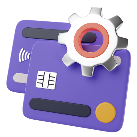 Card Transaction Process  3D Icon