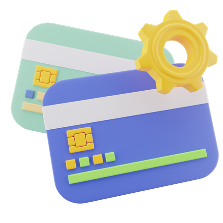 Card Transaction Process  3D Icon