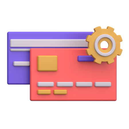 Card Transaction Process  3D Icon