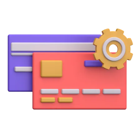 Card Transaction Process  3D Icon