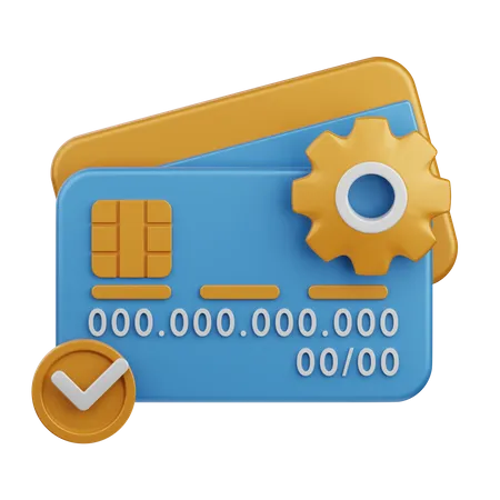 Card Transaction Process 3D Icon