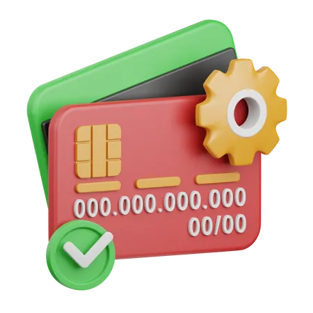 Card transaction process 3D Icon