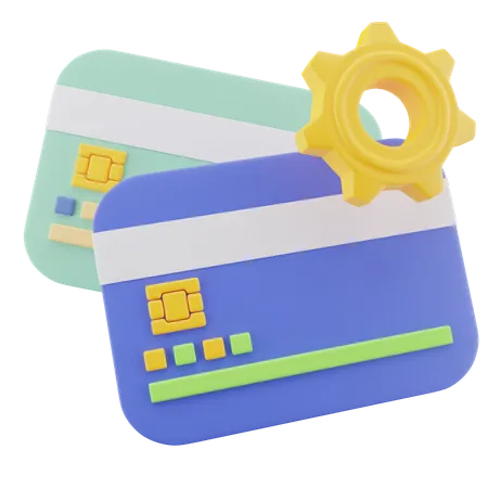 Card Transaction Process 3D Icon
