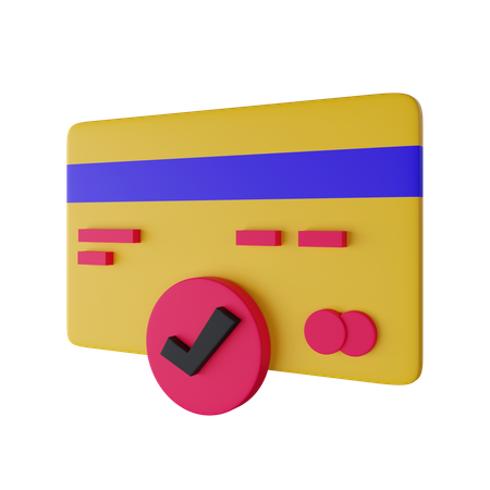 Card Valid  3D Icon