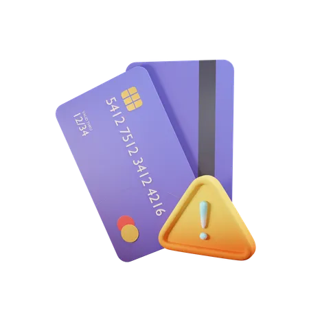 Card Warning  3D Icon