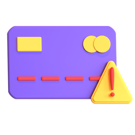 Card Warning  3D Icon