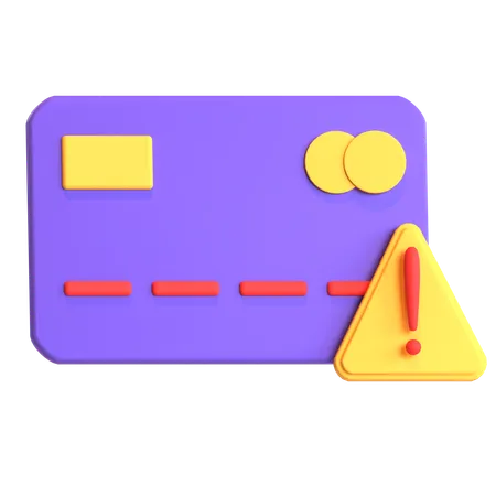 Card Warning  3D Icon