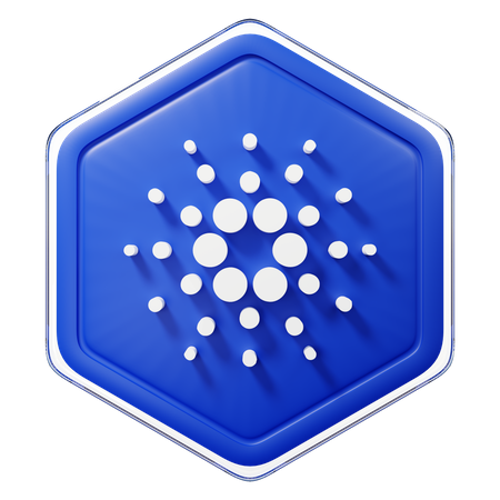 Cardano (ADA)-Abzeichen  3D Icon