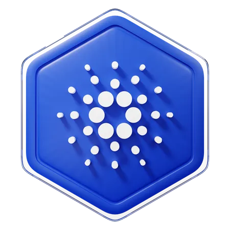 Cardano (ADA)-Abzeichen  3D Icon