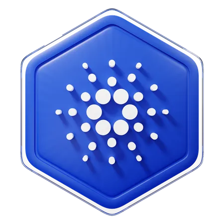 Cardano (ADA) Badge  3D Illustration