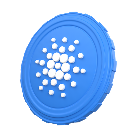 Cardano ADA Coin  3D Illustration