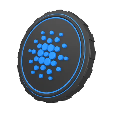 Cardano ADA Coin  3D Illustration