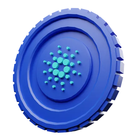 Cardano ADA Coin  3D Illustration