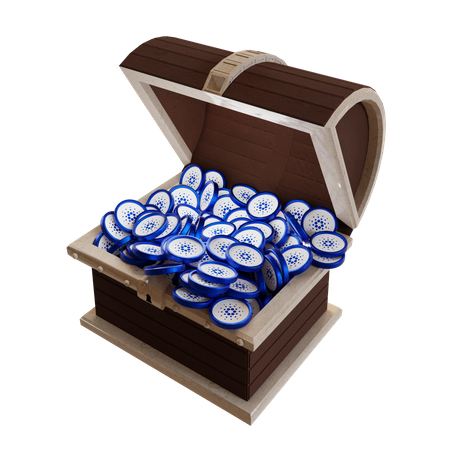 Cardano (ADA) Treasure Chest  3D Icon