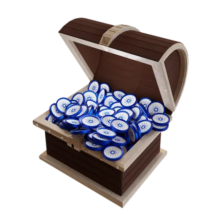 Cardano (ADA) Treasure Chest  3D Icon