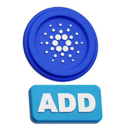 Cardano ajouter  3D Icon