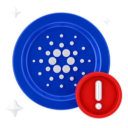 Cardano Alert  3D Icon
