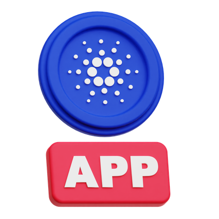 Application Cardano  3D Icon