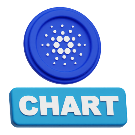 Cardano  chart  3D Icon