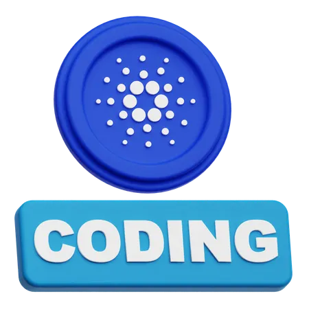 Cardano Coding  3D Icon