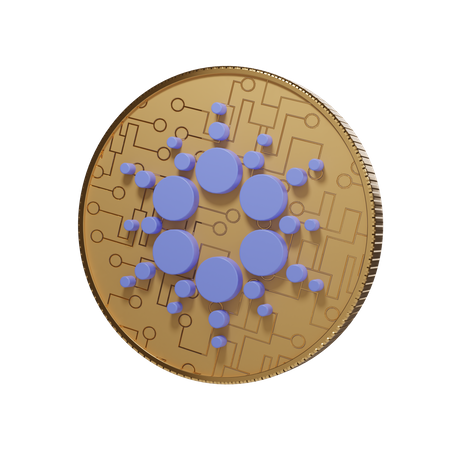 Cardano Coin  3D Illustration