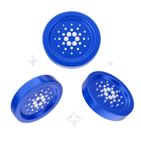 Cardano Coins  3D Icon