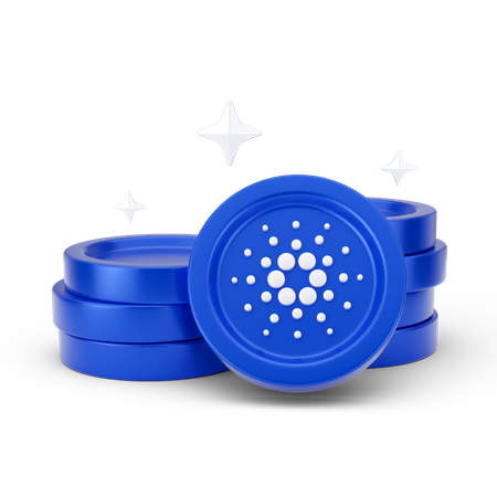 Cardano Coins  3D Icon