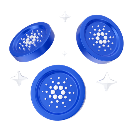 Cardano Coins  3D Icon