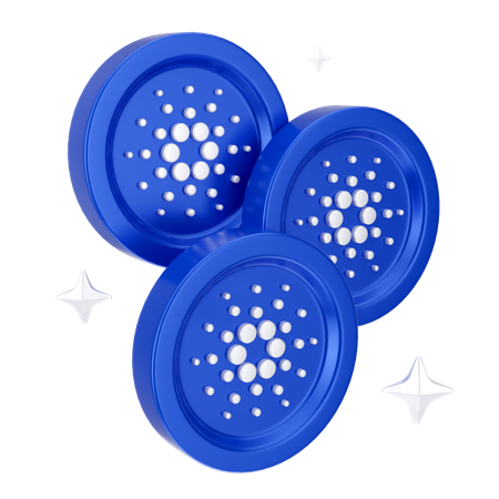 Cardano Coins  3D Icon