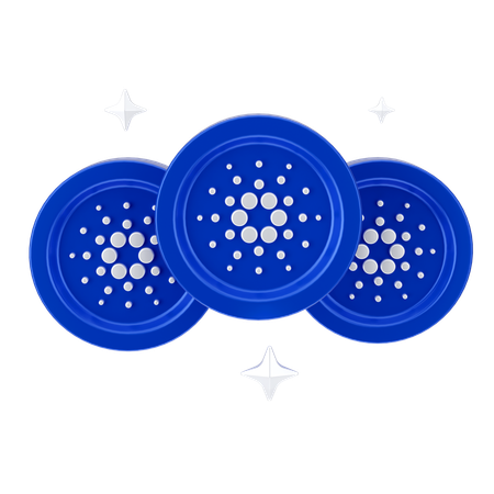 Cardano Coins  3D Icon