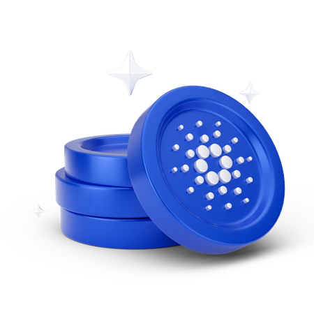 Cardano Coins  3D Icon