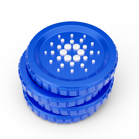 Cardano Coins  3D Icon