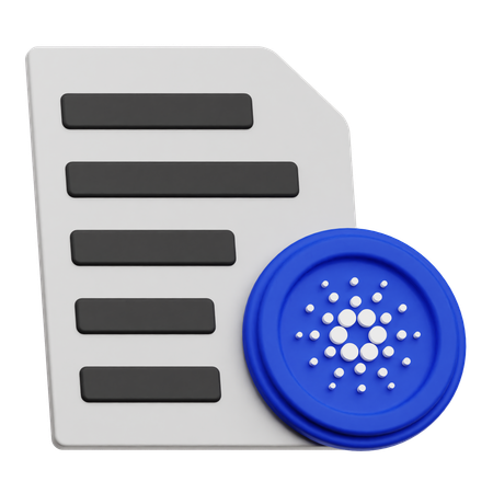 カルダノ契約  3D Icon