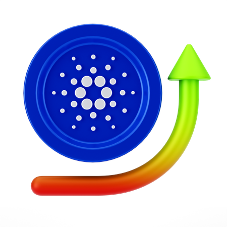 Croissance de cardano  3D Icon