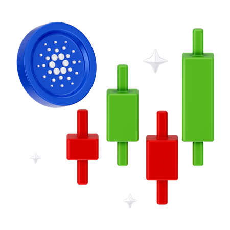 Croissance de cardano  3D Icon