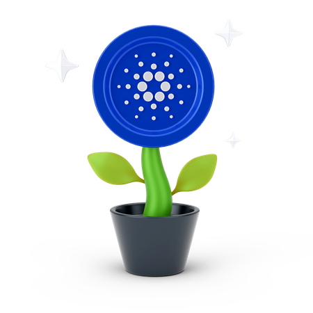 Croissance de cardano  3D Icon