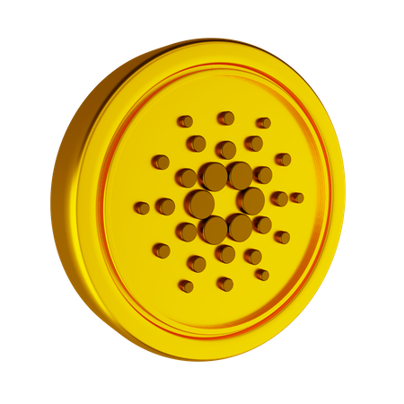 Cardano Crypto Coin  3D Icon