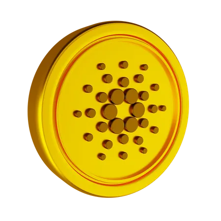 Cardano Crypto Coin  3D Icon