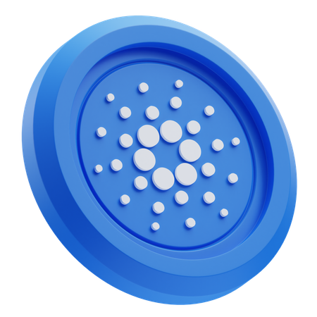 Cardano Cryptocurrency  3D Icon