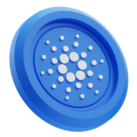 Cardano Cryptocurrency  3D Icon