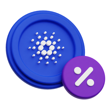 Cardano Discount  3D Icon