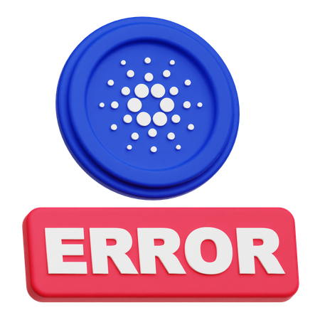 Cardano Error  3D Icon