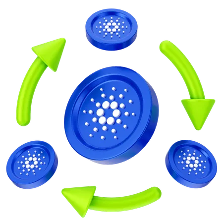 Cardano Exchange  3D Icon